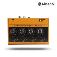 Aibedo PH400 สี่ช่อง ตัวแยกหูฟัง เครื่องขยายเสียงหูฟัง สเตอริโอ 4ทางสำหรับตรวจสอบหูฟังเครื่องขยายเสียงหูฟังเครื่องขยายเสียงหูฟังแอมป์