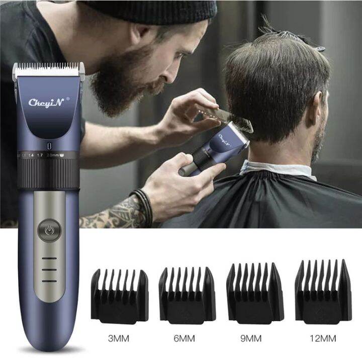 Professional Quiet Hair Clippers Cordless Rechargeable Barbers Complete