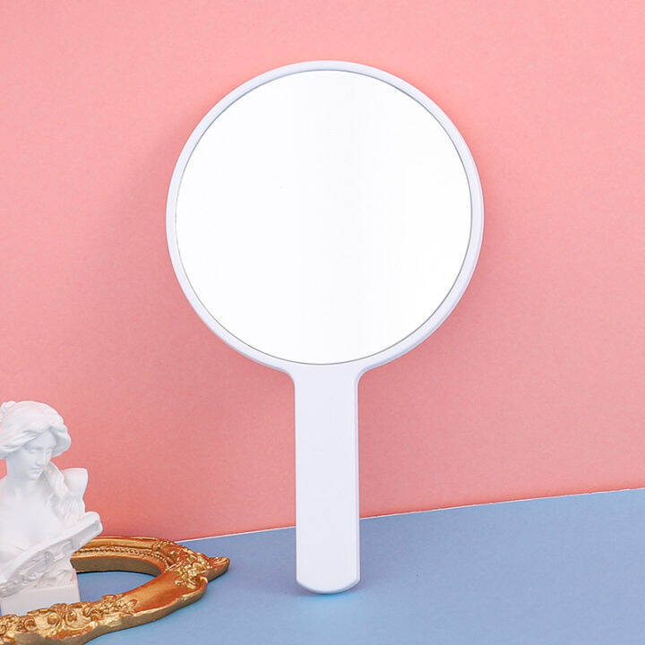 Handheld Makeup Mirror Round Vanity Mirror with Handle Hand Mirror