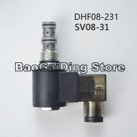 2ตำแหน่ง3ทาง SV08-31เกลียวตลับโซลินอยด์วาล์ว DHF08-231 AC220V DC12V DC24V