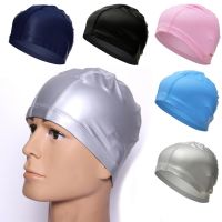 【CW】 Cap Elastic Fabric Ears Hair Swim Pool Hat size for Men  amp; Adults