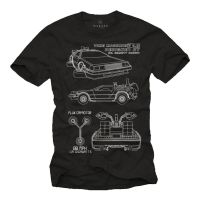 2023 NEWCheap ขายเสื้อยืดเสื้อยืดบุรุษผู้ชายในอนาคต Delorean Back To Geek Gamer Nerd Sheldon Mans Cotton Tee