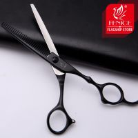 Fenice Professional hair thinning scissors 6.0 inch black shears salon hairdressing tools thinning rate 30 tijeras pelo