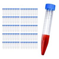 【YF】☑卍  100Pcs 10Ml Multifunctional Plastic Bottle Transparent Tube Sample Storage Experimental Centrifuge