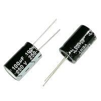 5pcs 250V100uf 16x25mm Aluminum Electrolytic Capacitor 100uf250v 250v100mf 100mf250v 250v100MFD 250wv 250vdc 250v 100uf