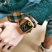 Swiss automatic watch male trill network science and technology of red and black double calendar double men when the student individuality quartz watch