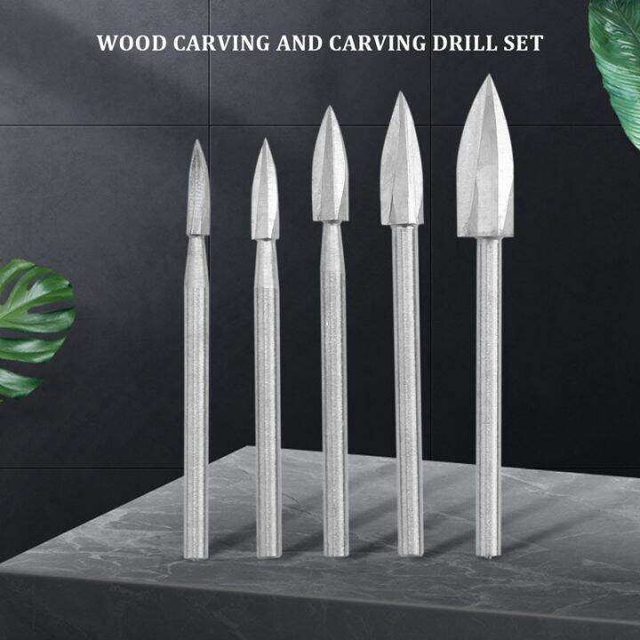 5pcs-wood-carving-and-engraving-drill-accessories-bit-universal-fitment-for-rotary-tools-5pcs