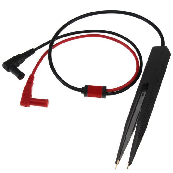 SMD SMT Chip Test Clip Lead Probe Digital Multimeter Meter Tweezer Capacitor Resistance tweezers
