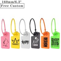 100Pcs Custom Key Tag Plastic Disposable Personalized Brand Printed Logo Product Garment Shoes Clothes Hang Label Tag 160mm/6.3" Stickers Labels