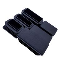 ：”{》： 10Pcs Black Plastic Steel Rectangular Pipe Plug Furniture Leg Anti Slip Feet Protector Pad Plastic Square Tube Cap Plug Cap