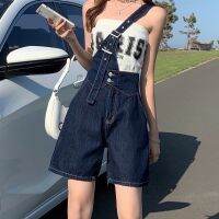 COD jfdss [Ready Stock S-5XL] Womens Korean Style Jeans Large Size Denim Shorts Women Summer Thin Style 2022 New Loose Slimmer Look Irregular Cross-Overalls