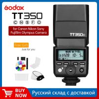 Godox TT350แฟลช Speedlite ขนาดเล็ก TT350C TT350N TT350S TT350F TT350O TT350P TTL HSS อุปกรณ์เสริมไฟถ่ายรูปสำหรับฟูจิโอลิมปัส Canon Nikon Sony