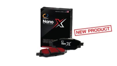 Compact Nano X ผ้าเบรคหน้าสำหรับ ISUZU DMAX (ดีแมก) 2WD-4WD ปี 2008-2018, DMAX PLATINUM, Gold Series (DEX-721)