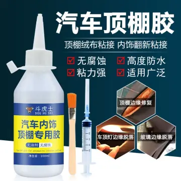 Car Roof Liner Repair Glue 100ml Fast Dry Glue Liquid Fabric Glue