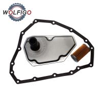 WOLFIGO RE0F11A JF015E Oil Filter &amp; Pan Gasket for Nissan Mitsubishi Suzuki 33010-JF015 31728-3JX0C 31728-3XX0B 31397-3JX0A