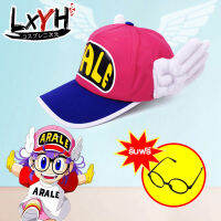 [LXYH- COSER KING] Anime Cosplay Breathable Net Cap Hats Dr.Slump Arale Angel ปีกฤดูร้อนที่มีสีสันตาข่ายหมวกสำหรับผู้ใหญ่ขนาดปรับได้