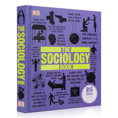 Stock DK sociology encyclopedia the sociology Book English original DK encyclopedia series human sociology popular science Illustrated Encyclopedia full-color coated paper hardcover big ideas simply explained