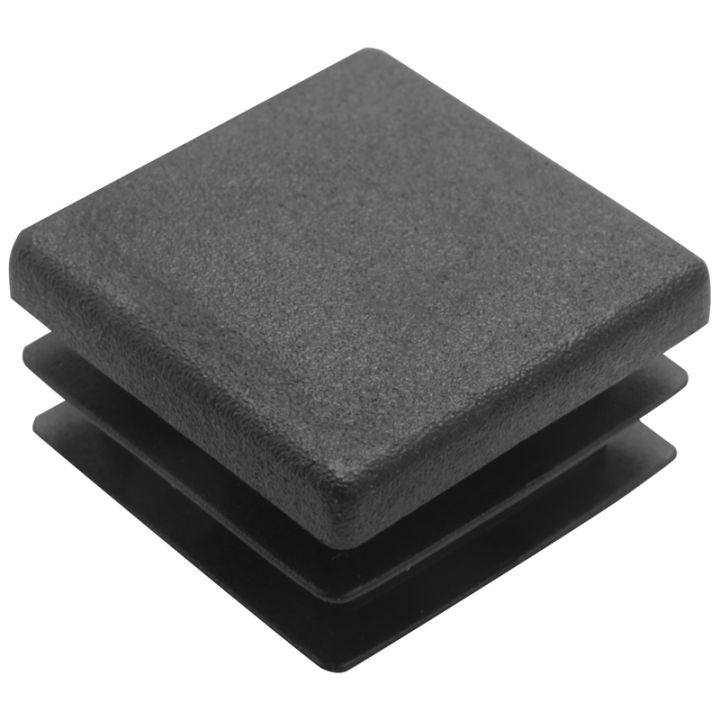 100pcs-plastic-square-tube-inserts-end-blanking-caps-20mm-x-20mm-black
