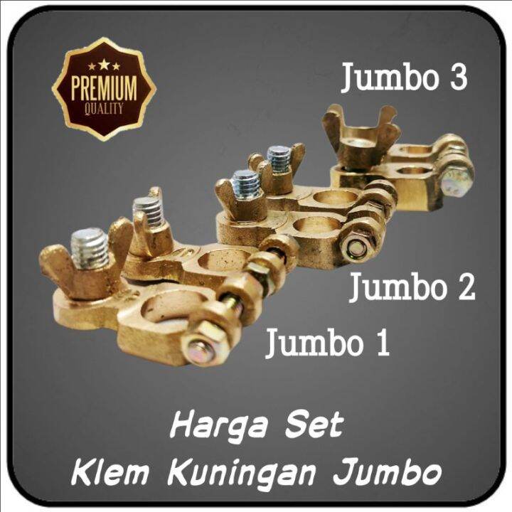 Klem Pool Accu / Aki - Kuningan - Ukuran Kecil / Besar / Jumbo - Harga ...