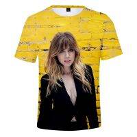 Jennette McCurdy TShirt Crewneck แขนสั้น TEE ผู้หญิงผู้ชายเสื้อยืด 2022 สไตล์ลำลอง America Pop Star 3D เสื้อผ้า