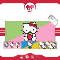 แผ่นรองเมาส์ Hello Kitty Cute Extension แผ่นรองโต๊ะ แผ่นรองเมาส์ยาว แผ่นรองเมาส์สำหรับเล่นเกม 3 มม. 5 มม