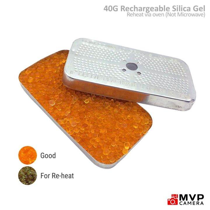 Reusable Silica Gel Desiccant 40G in METAL CANISTER OVEN Reheat for DIY DRYBOX MVP CAMERA