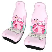 [HOT IUXKLKXLWSGH 551] Pink Panther ตัวการ์ตูน Universal Car Seat Cover Four Seasons Travel Seat ครอบคลุมโพลีเอสเตอร์ตกปลา