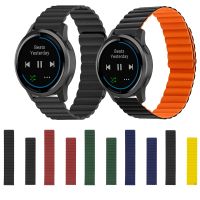 22mm magnetyczne silikonowe taśmy sportowe pasek do Garmin Venu 2 Venu2 45 mm Vivoactive 4