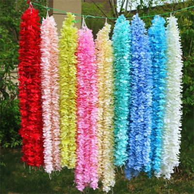 [AYIQ Flower Shop] 1/3ชิ้นราคาถูกประดิษฐ์ไฮเดรนเยีย String จำลอง Chamomile String ครอบครัวงานแต่งงานตกแต่งดอกไม้ปลอม Wall