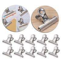 10Pcs/Set Metal Grip Clip Food Sealer Bag Clamp Paper Document Ticket Binder Clips for Kitchen Home Office Use