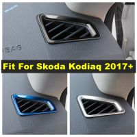 Dashboard Air Conditionnal Vent Cover Trim AC Outlet Panel Decoration Fit For Skoda Kodiaq 2017 - 2022 Car Interior Essories