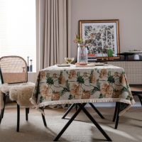 [COD] Yiman Qiyun tablecloth flower jacquard thick factory direct supply