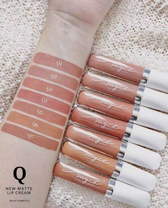 myca-matte-เบอร์-q2-ไมก้า-ลิปครีมเนื้อแมท-สีชมพูอมส้มตุ่นๆ-ทาแล้วหน้าสว่าง-เนื้อลิปเบาสบาย-เกลี่ยง่าย-ไม่เลอะแมส-ติดแน่นทนตลอดวัน