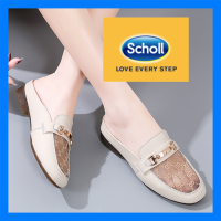 รองเท้า Scholl ผู้หญิง,รองเท้าสตรี Scholl รองเท้าแตะหนัง Kasut Wanita รองเท้าแตะลำลอง Scholl รองเท้าแตะสตรี Scholl รองเท้าแตะครึ่งโบฮีเมียสำหรับ Scholl ผู้หญิงรองเท้าเรือรองเท้าผู้หญิงรองเท้าโลฟเฟอร์แบน