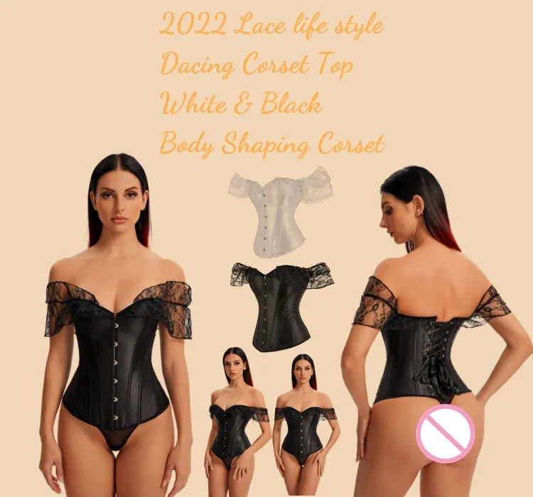 Nico Apparel] Sexy Bodysuit Corset Backless Shapewear Deep V-Neck