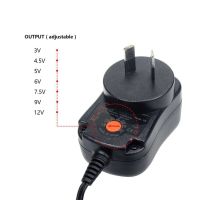 1PCS 12W Universal AC AU Plug in Power Adapter 3v 4.5v 5v 6v 7.5v 9v 12v 1A charger with 6 pieces connection tip power supply