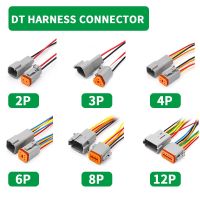 5/20/100 Sets Deutsch DT connector with 15cm Wiring harness DT06-2S/DT04-2P 2P 3P 4P 6P 8P 12P waterproof electrical connector Electrical Connectors