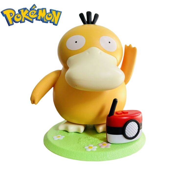 zzooi-pokemon-psyduck-dancing-swing-sounding-toy-diy-portable-luggage-music-box-anime-action-figure-kids-toys-children-birthday-gift