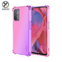 XICCI สำหรับ OPPO A74 5G/A54 5G เคสไล่ระดับสีครอบ TPU นุ่มซิลิโคนเคสโทรศัพท์มือถือแบบมีด้านหลัง Cover ปลอกกันกระแทก