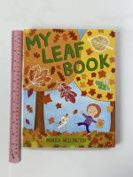 MY LEAF BOOK by Monica Wellington Hardback book หนังสือความรู้เกี่ยวกับใบไม้ปกแข็งภาษาอังกฤษสำหรับเด็ก (มือสอง)