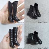 Kumik 1/6 Women Soldier Boots Black Shoes Female Boots Models For 12In Soldier Action Figure Model Toys Fs-33 Fs-34 Fs-35 Fs-36