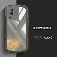 เคสโปร่งใสสำหรับ VIVO IQOO ฝาหลัง TPU ซิลิโคนแบบนิ่มปกป้องกล้องกันตกกันกระแทก Neo7SE Neo7