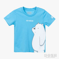 DOSH KIDS UNISEX T-SHIRTS WE BARE BEARS เสื้อยืดคอกลม แขนสั้น เด็กชาย-เด็หญิง DBBBT5025-LB