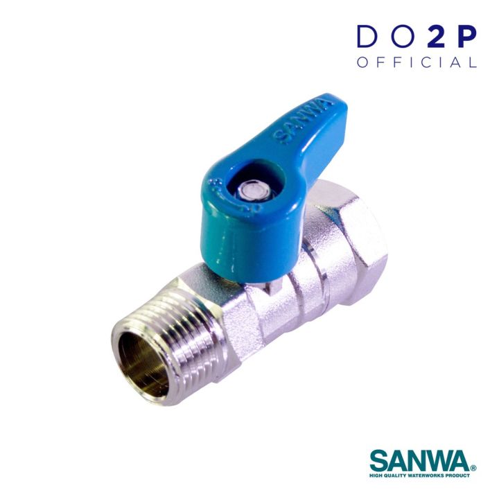 ว้าววว-มินิบอลวาล์ว-ผม-1-2-นิ้ว-4หุน-ซันวา-sanwa-mini-ball-valve-mf-1-2-เกลียวนอก-ใน-ขายดี-วาล์ว-ควบคุม-ทิศทาง-วาล์ว-ไฮ-ด-รอ-ลิ-ก-วาล์ว-ทาง-เดียว-วาล์ว-กัน-กลับ-pvc