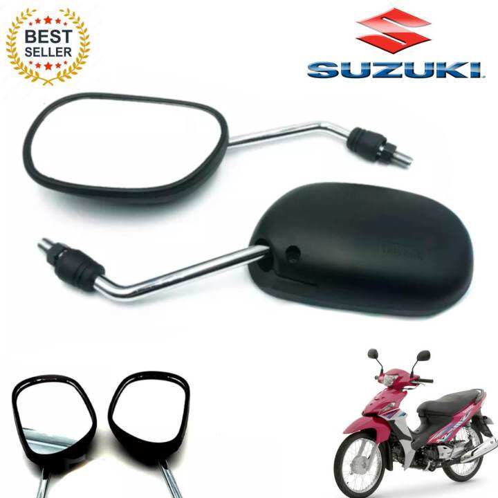SUZUKI shooter 115 Motorcycle Side Mirror Crome Stem Stock genuine