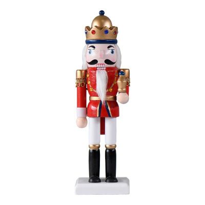 Creative Wooden Nutcracker Adorn Creative Wood King Ornament Lovely Home Decor Toy