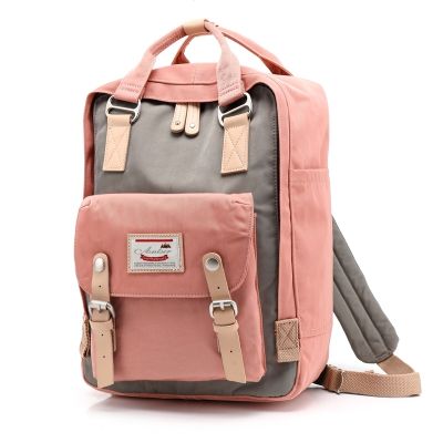 Original Doughnut Macaroon Travel Backpack School Bag MACAROON Gray pink