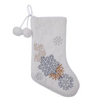 Embroidered Christmas Stocking Gift Bag Christmas Decoration Socks Children Gift Bag Fireplace Festival Christmas Tree Decor