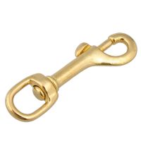 、‘】【； 6PCS Heavy Duty Diving Swiver Hook Solid Brass Swivel Eye Lobster Clasp Bolt Snap Trigger Hook For Straps Bags Underwater Diving