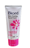 Biore..บิโอเร เฟเชี่ยล โฟม เพียว ออยล์ เคลียร์ 100 กรัม ลดสิว (มีเม็ด บีสท์ ขัดเซลล์ผิวให้เนียนสวย)